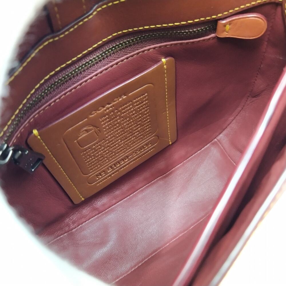 Coach 1941 Saddle 23 Brown Leather Flap Closure Crossbody Bag - Picture 11 of 16